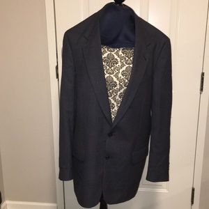 Vintage Burberry suit blazer, pants, and pocket square!